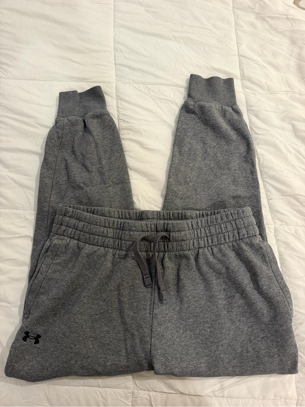 Gray Knit Jogger Pants - Gray - Under Armour